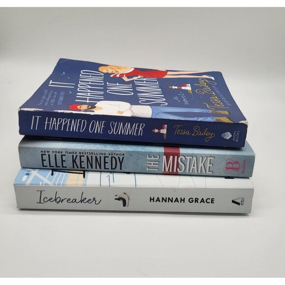 Other - Lot of 3 Romance Novels Paperback Books Elle Kennedy Hannah Grace Tessa Bailey